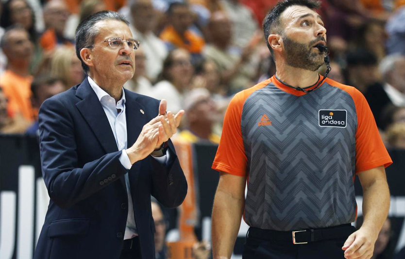 Pedro Martínez, entrenador del Valencia Basket. VALENCIA BASKET PHOTO